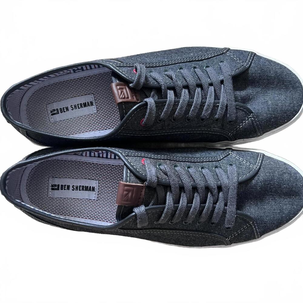 Ben Sherman Men’s Shoes Size 10 Gray Chandler Lo Lace Up Casual Sneakers - Picture 6 of 8